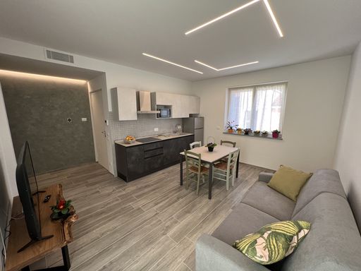 Appartement Green — salon et cuisine